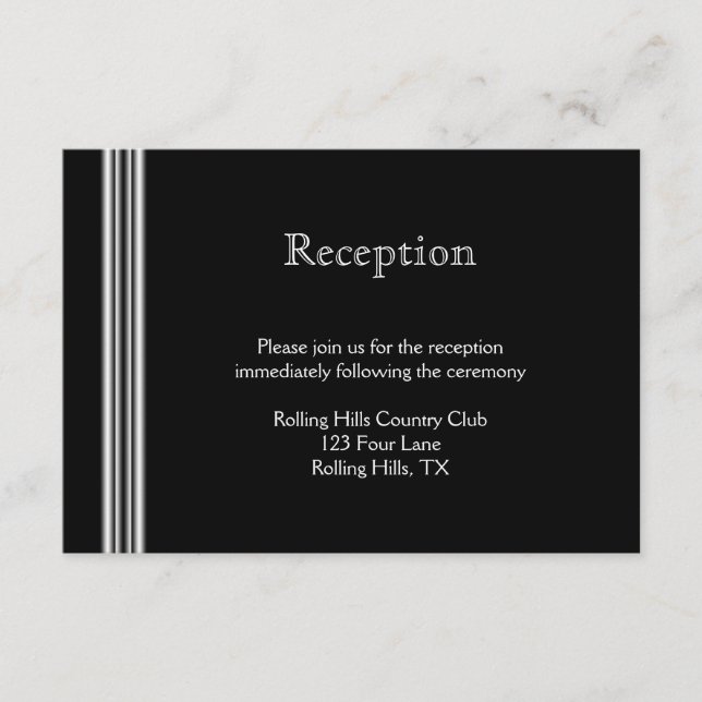 Recepción de Boda con Medallón en Blanco y Negro a (Anverso)