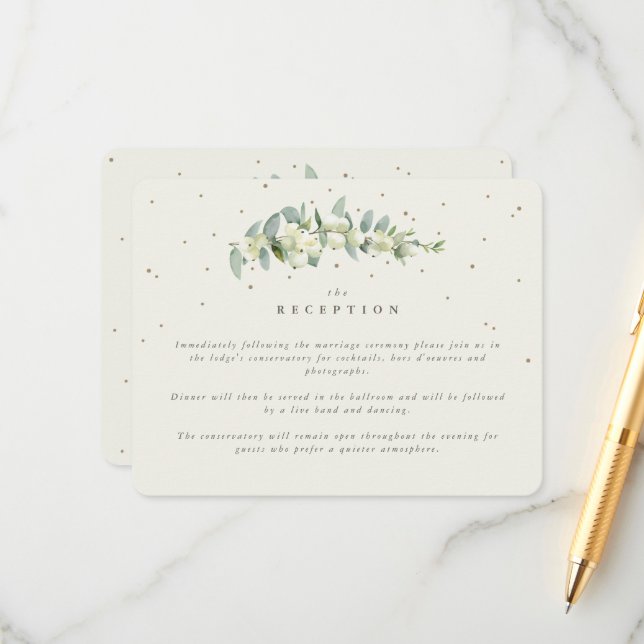 Recepción de Boda con Snowberry de Crema + Ramas d (Anverso/Reverso In Situ)