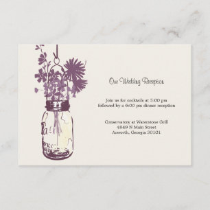 Recepción de Boda con Tarro de Mason y Flores Silv