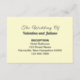 Recepción de Boda con Texto de Pizarra en Crema