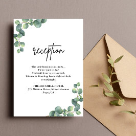 Recepción de Boda con Verde de Eucalipto Rústico