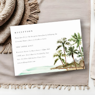 Recepción de Boda de Arena y Palmeras Tropicales