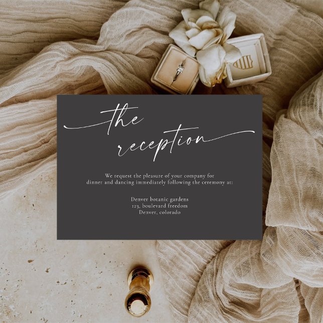 Recepción de boda de caligrafía moderna BLAIRE (Subido por el creador)