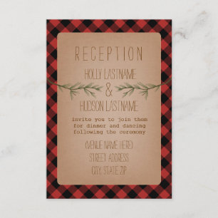 Recepción de Boda de Cuadro Escocés de Leñador Eve