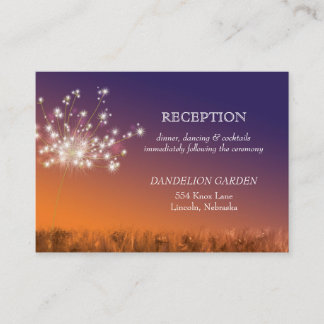 Recepción de boda de Dandelion con puesta de sol