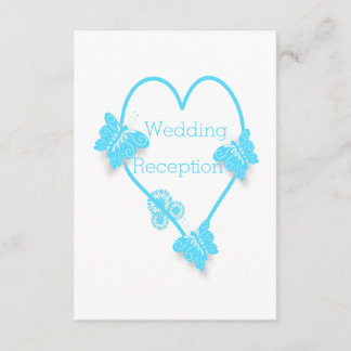 Recepción De Boda De Diseño De Mariposa Y Corazón
