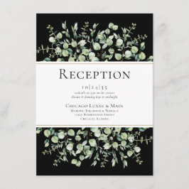 Recepción de Boda de Eucalipto Negro