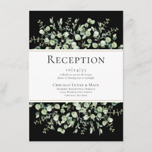 Recepción de Boda de Eucalipto Negro