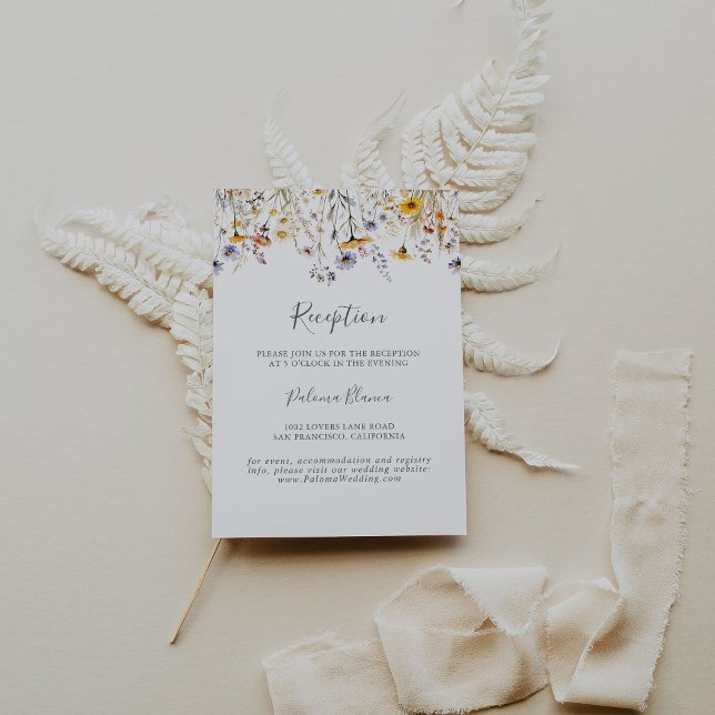 Recepción de boda de flores silvestres de sol de o (Subido por el creador)