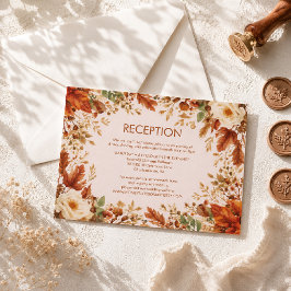 Recepción de Boda de Hojas de Otoño Rústicas de Na