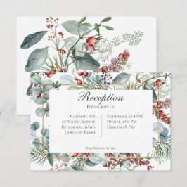 Recepción de Boda de Invierno Navidades de Verdor