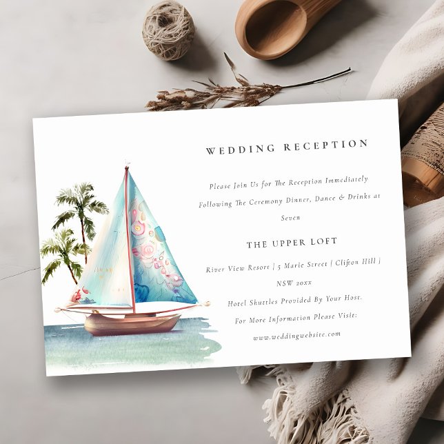 Recepción de Boda de la Palm Marítima Verde azulad (Subido por el creador)