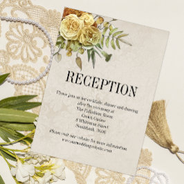 Recepción de Boda de Moda de Rosas Amarillas