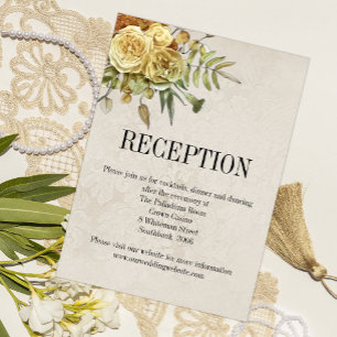 Recepción de Boda de Moda de Rosas Amarillas