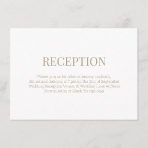 Recepción de Boda de Monograma Blanco Moderno