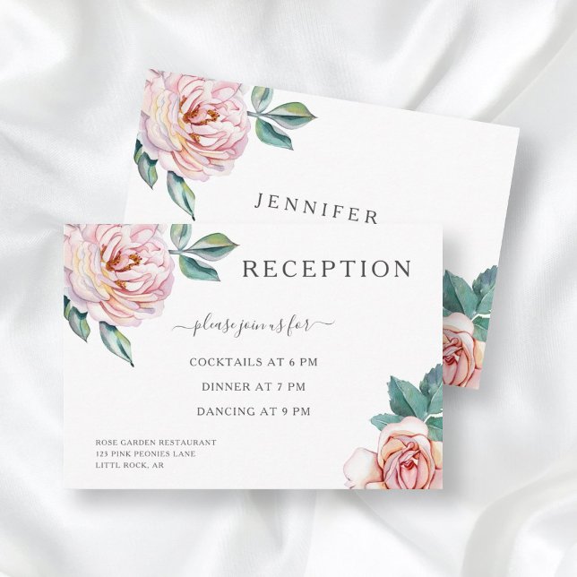 Recepción de Boda de Peonías Rosadas Floral Blush (Subido por el creador)
