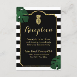 Recepción de Boda de Piña Dorada Hawaiana Moderna