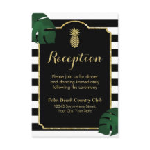 Recepción de Boda de Piña Dorada Hawaiana Moderna