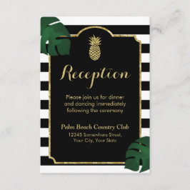 Recepción de Boda de Piña Dorada Hawaiana Moderna