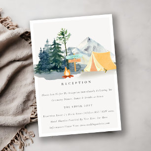Recepción de Boda de Pine Woods Camping Mountain