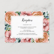 Recepción de Boda de Rosas Naranjas y Orquídeas Ac