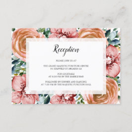 Recepción de Boda de Rosas Naranjas y Orquídeas Ac