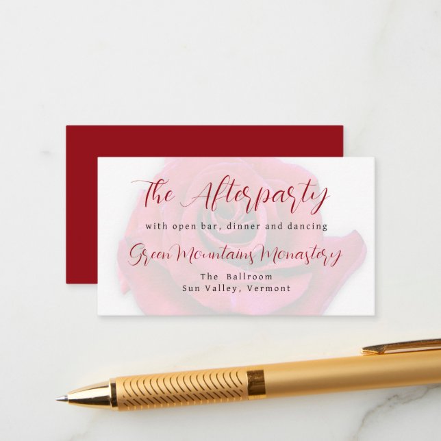 Recepción de boda de Rosas Rojas (Anverso/Reverso In Situ)