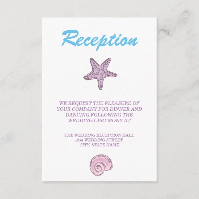 Recepción de Boda de Sirena de Cuento de Hadas Rom (Anverso)
