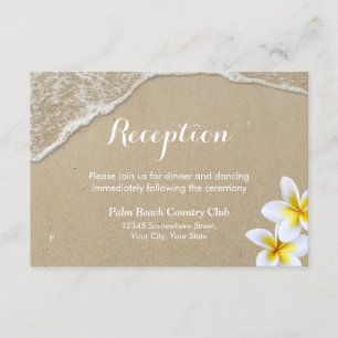 Recepción de Boda de Verano en la Playa y Plumeria