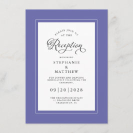 Recepción de Boda Elegante Azul y Blanco