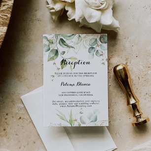 Recepción de Boda Elegante con Verde y Dorado