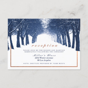 Recepción de Boda en Avenida de Árboles de Inviern