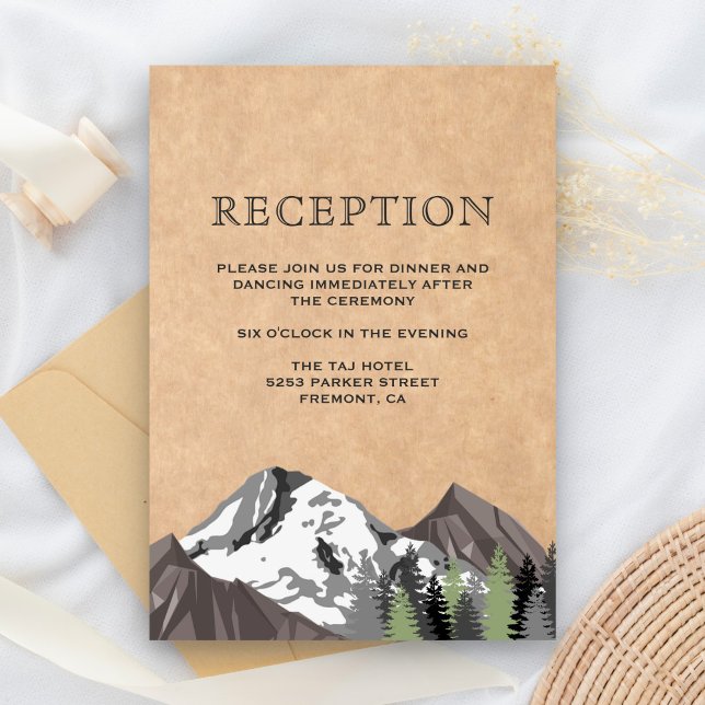 Recepción de boda en el bosque montañoso de Kraft  (Subido por el creador)