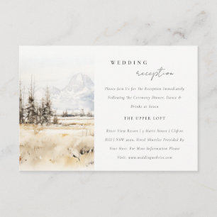 Recepción de boda en el paisaje de Jackson Hole Wy