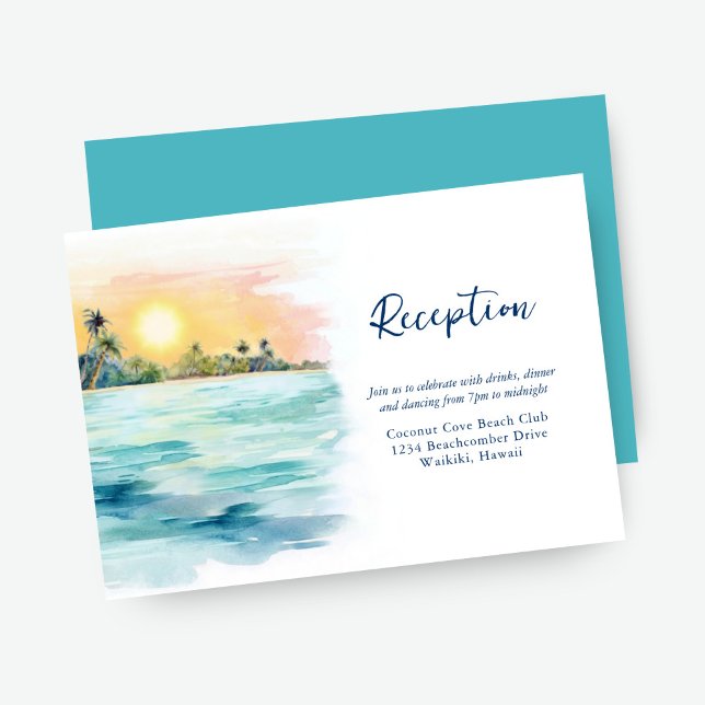 Recepción de Boda en la Playa Tropical al Atardece (Subido por el creador)