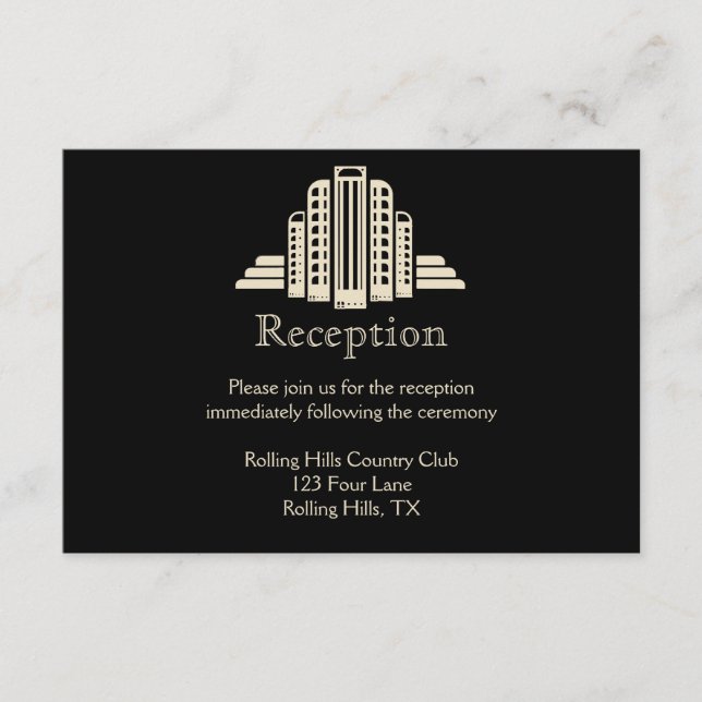 Recepción de boda en la Torre Art Deco Ray (Anverso)