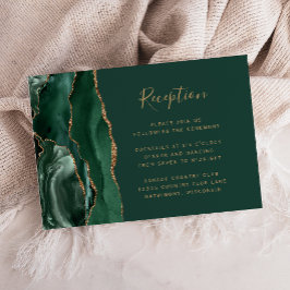 Recepción de Boda Esmeralda Verde Oro Ágata