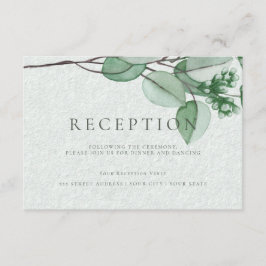 Recepción de Boda | Eucalipto Acuarela Elegante