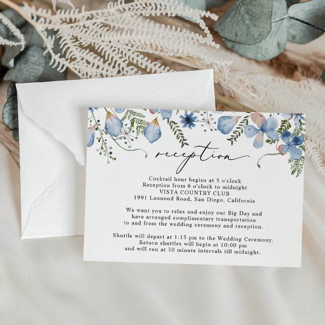 Recepción de Boda Floral Azul (Subido por el creador)