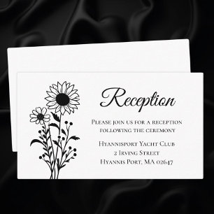 Recepción de boda floral blanca y giratoria