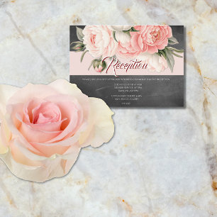 Recepción de Boda Floral Boho Pizarra Vintage