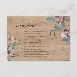 Recepción de Boda Floral de Eucalipto Rosa de Made