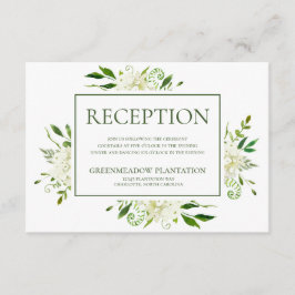 Recepción de Boda Floral de Hidrangea Blanca