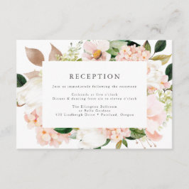 Recepción de Boda Floral de Primavera Rosada