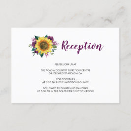 Recepción de Boda Floral de Rosas Ciruela Girasole