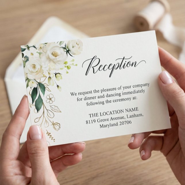 Recepción de Boda Floral de Verde y Rosa Blanca Du (Subido por el creador)