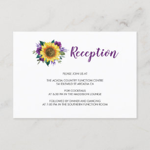 Recepción de boda floral para Rosas morados de gir