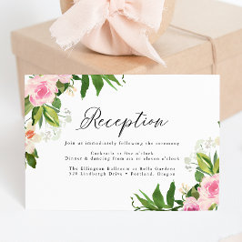 Recepción de Boda Floral Rosa Suave