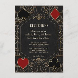 Recepción de Boda Gatsby Casino Oro Negro 20s