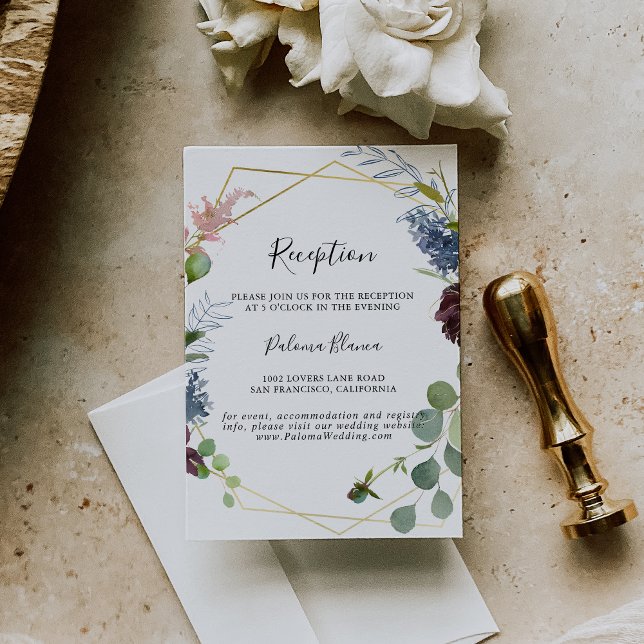 Recepción de Boda Geométrica de Oro de Borgoña (Subido por el creador)